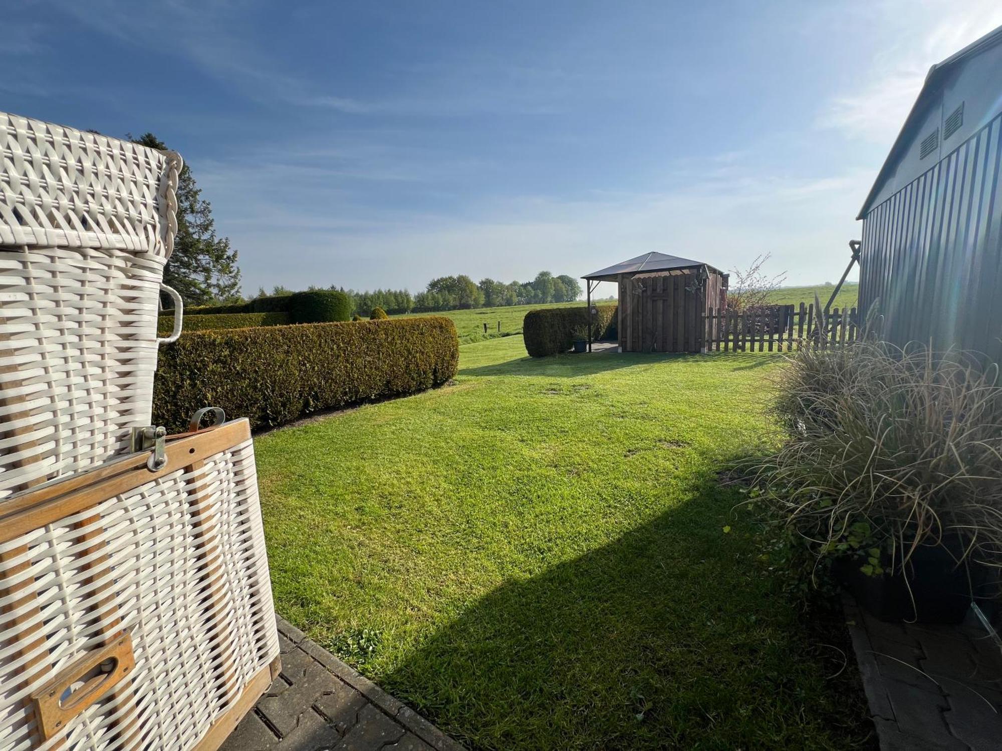 Ferienwohnung Haus Moorblick Mit Garten In Kanallage Wiesmoor Buitenkant foto