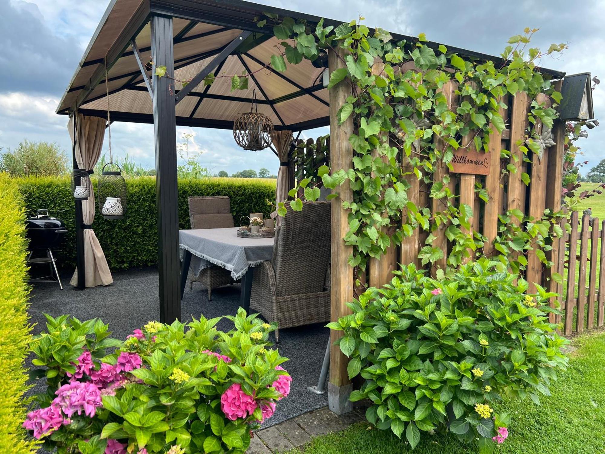 Ferienwohnung Haus Moorblick Mit Garten In Kanallage Wiesmoor Buitenkant foto